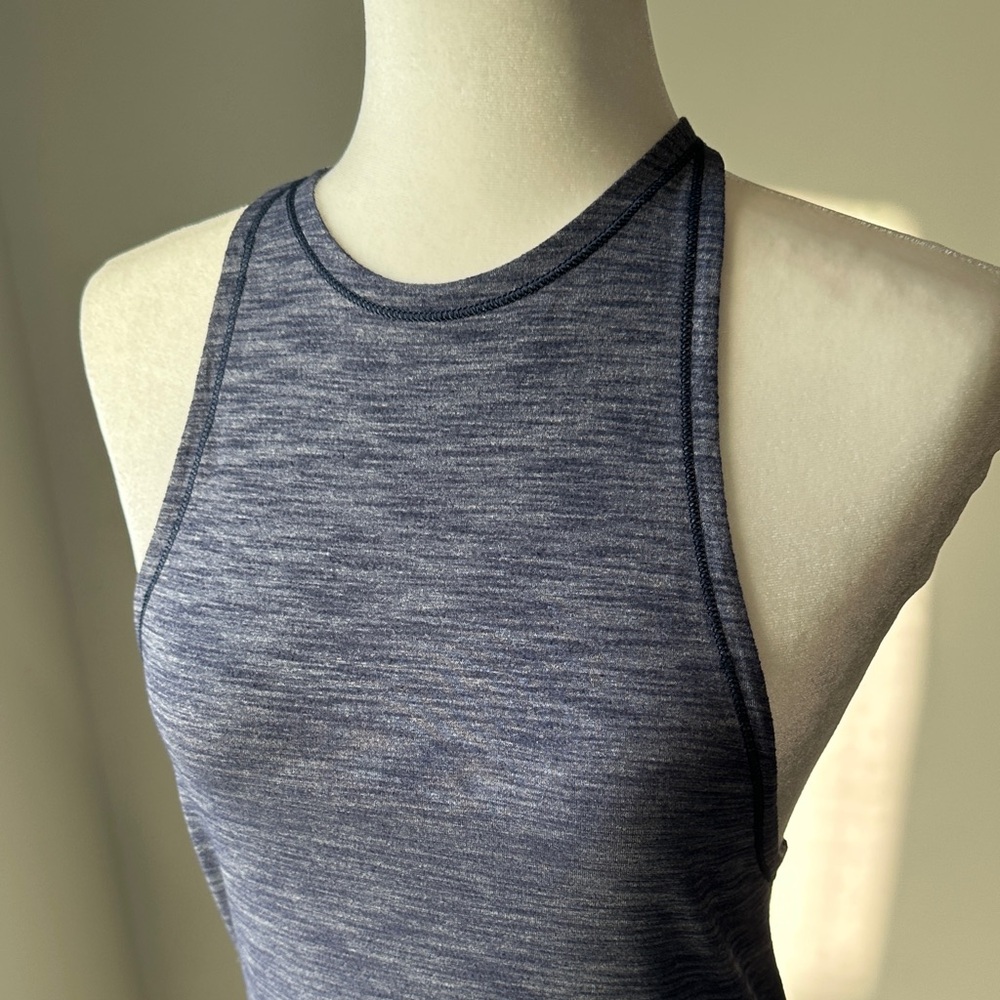 Lululemon Athletica Heathered Blue Tank Top 6 - Picture 3 of 6